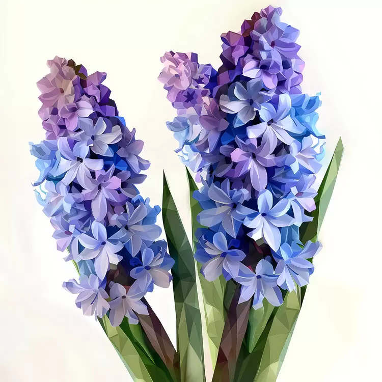 Fresh Vase Realistic Purple flowers Lupine
