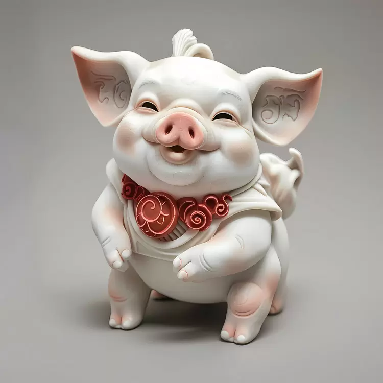 flower small china ornament white