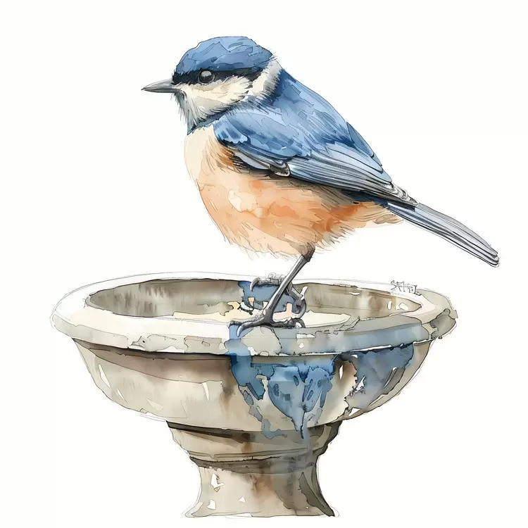 tub white watercolor aqua turquoise
