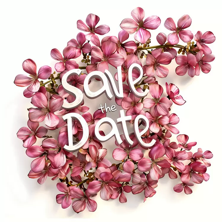 Save the Date delicate blooms feminine touch spring bouquet flower petals