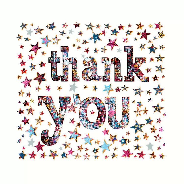 Stars Word Art Appreciation Wishes Birthday