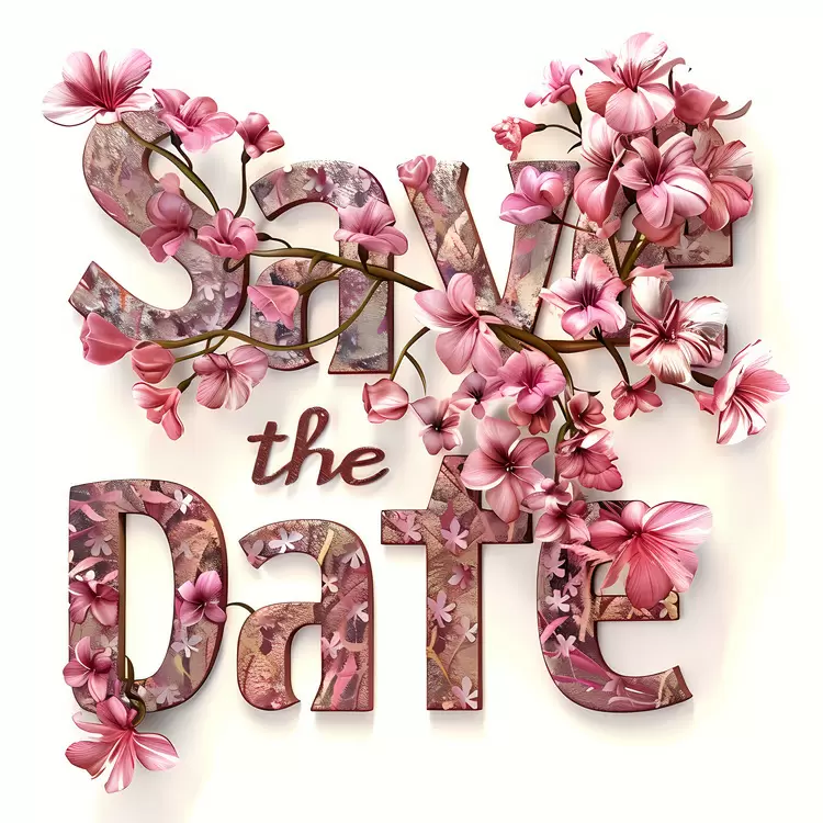 Floral Designs Floral Artwork Save the Date Romantic Florals Wedding Invitations