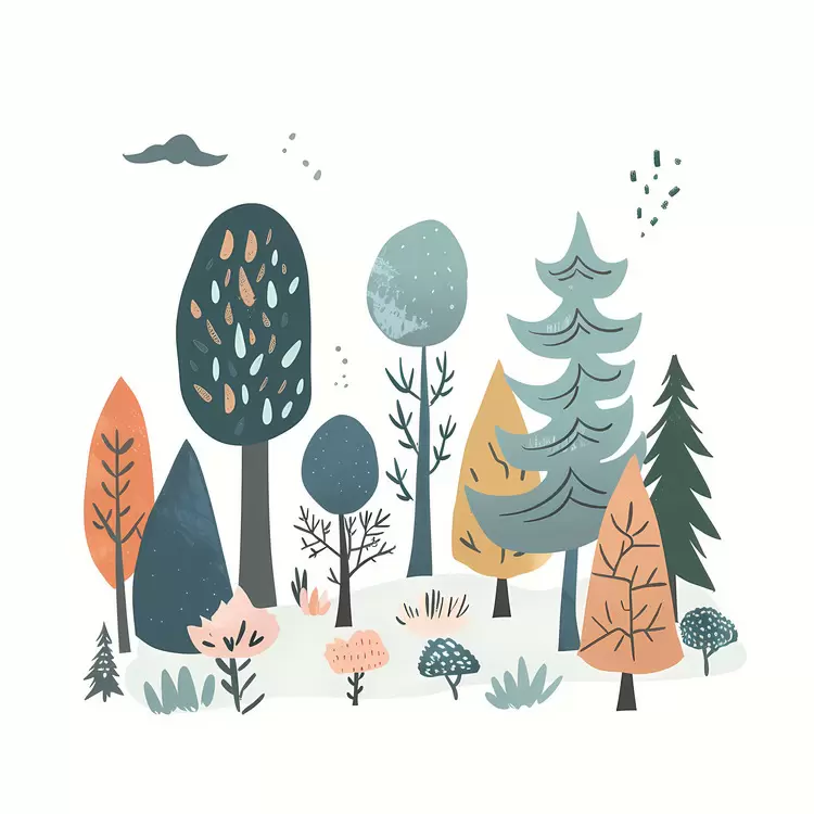 trees landscape design autumn leaves forest foliage