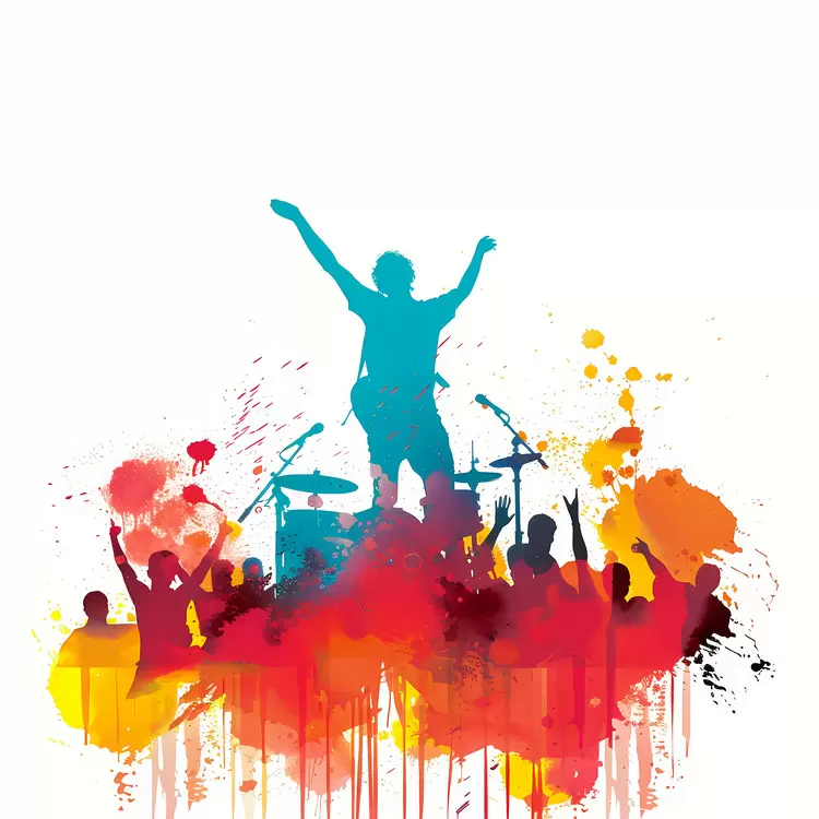 performance summer colorful concert party