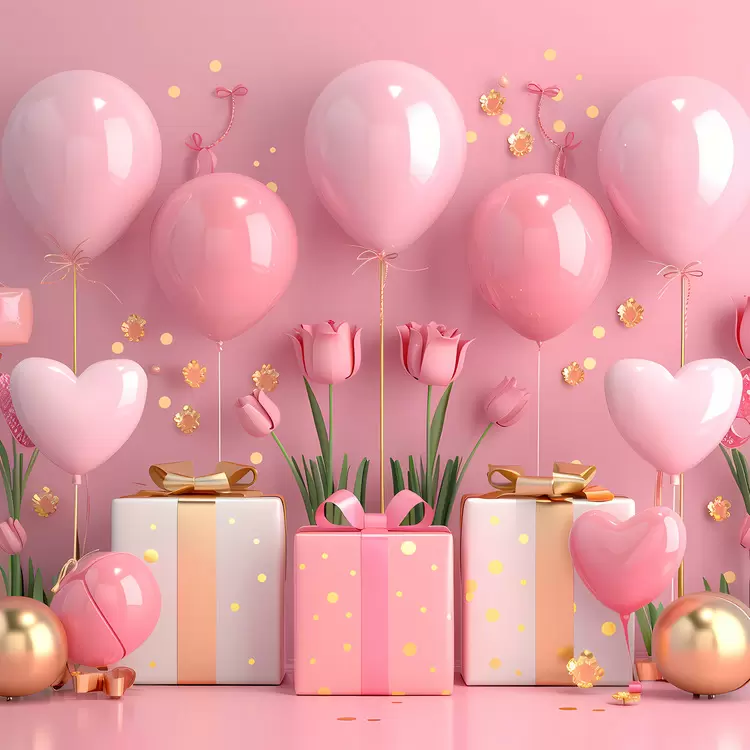 party decoration birthday gift balloons hearts