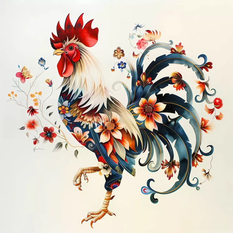 peacock fowl bird rooster