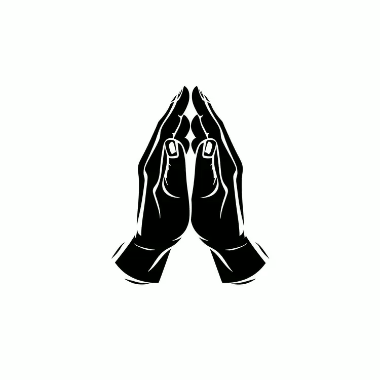 reverence prayer hands humility. Don't use sentences respect