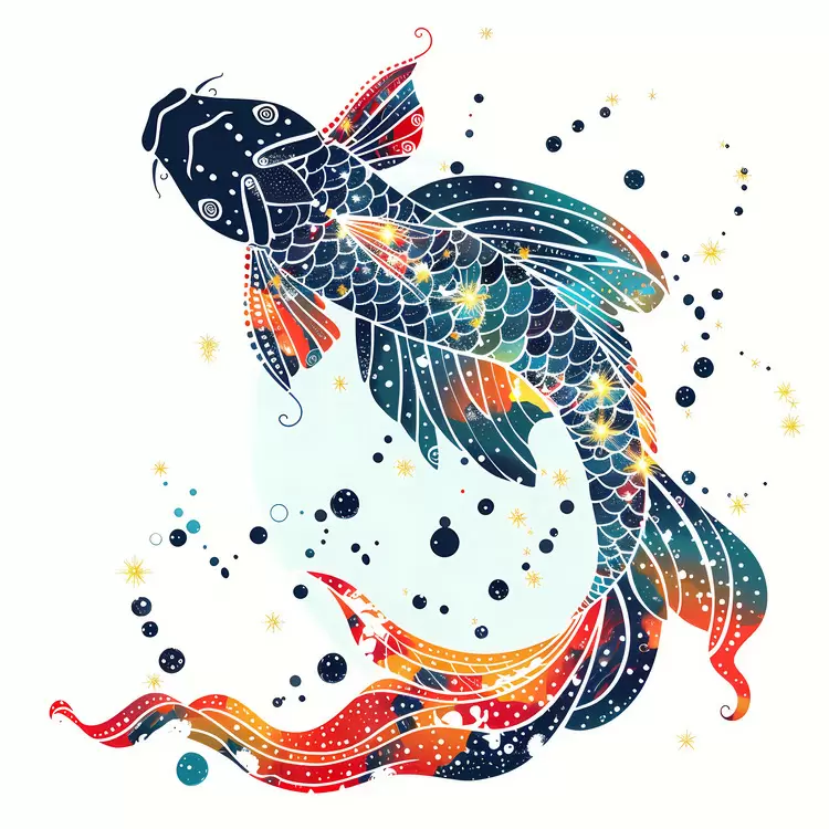 geometric koi design koi wallpaper koi illustration colorful koi fish
