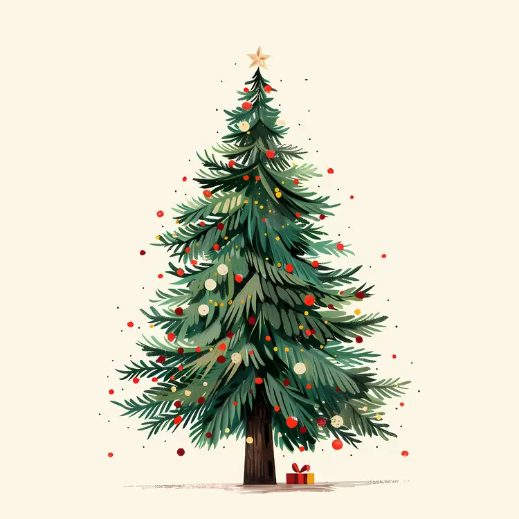 winter season Christmas tree red and green colors holiday spirit holiday season