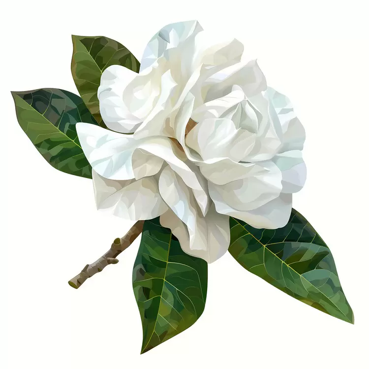 Flowering branch Floral bouquet White floral Gardenia flower