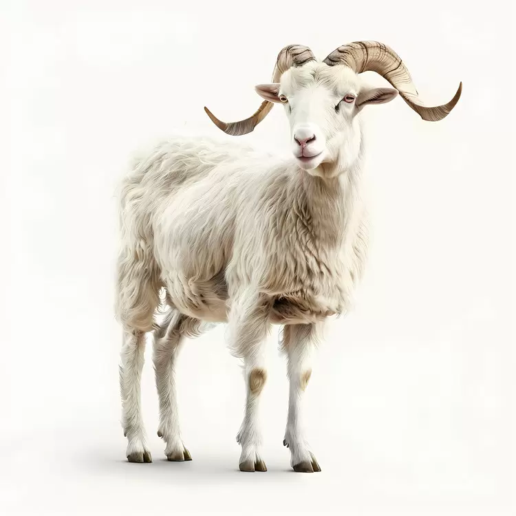white Eid al-Adha farm animal goat ram