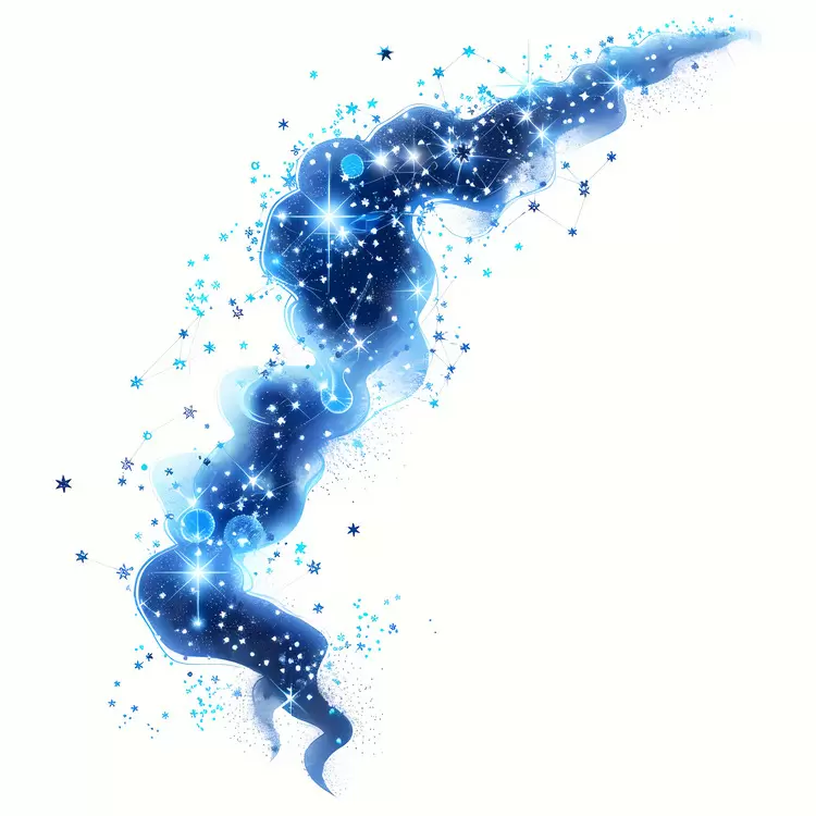 Stars Enchanted Futuristic Wavy Mystical