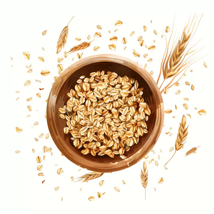 Oatmeal Brown Barley oats Whole grains