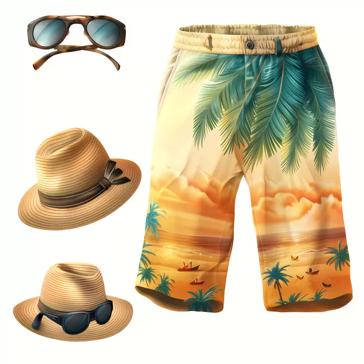 Hats Beachwear summer Sun protection gear Clothing for men