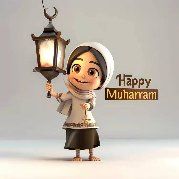 Female Happy Muharram Religious Artwork Figure