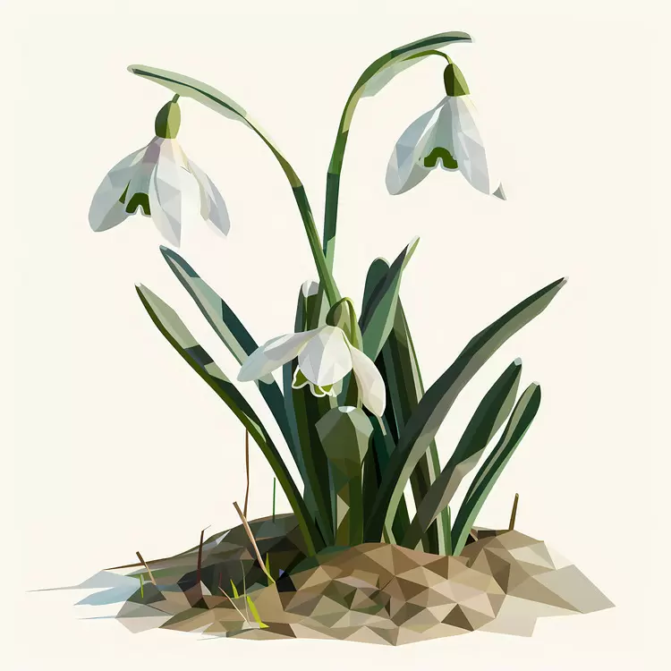 spring flowers yellow nature snowdrops low resolution