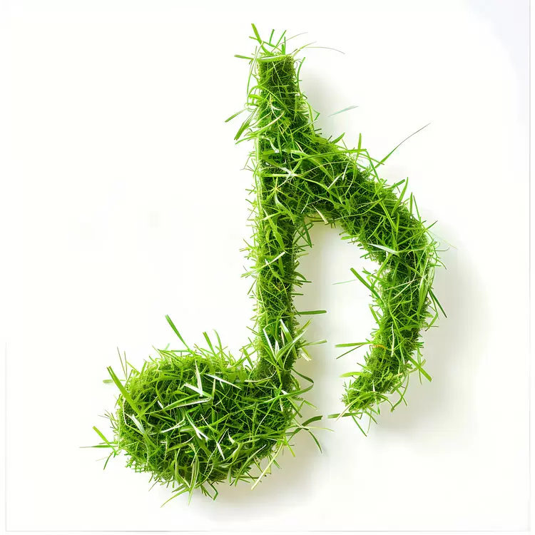 music note plastic grass musical notes faux grass musical notes green treble clef artificial grass note