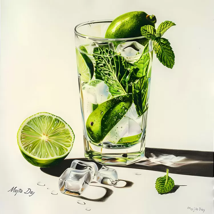 Lime wedge Lemon wedge Ice Salt shaker