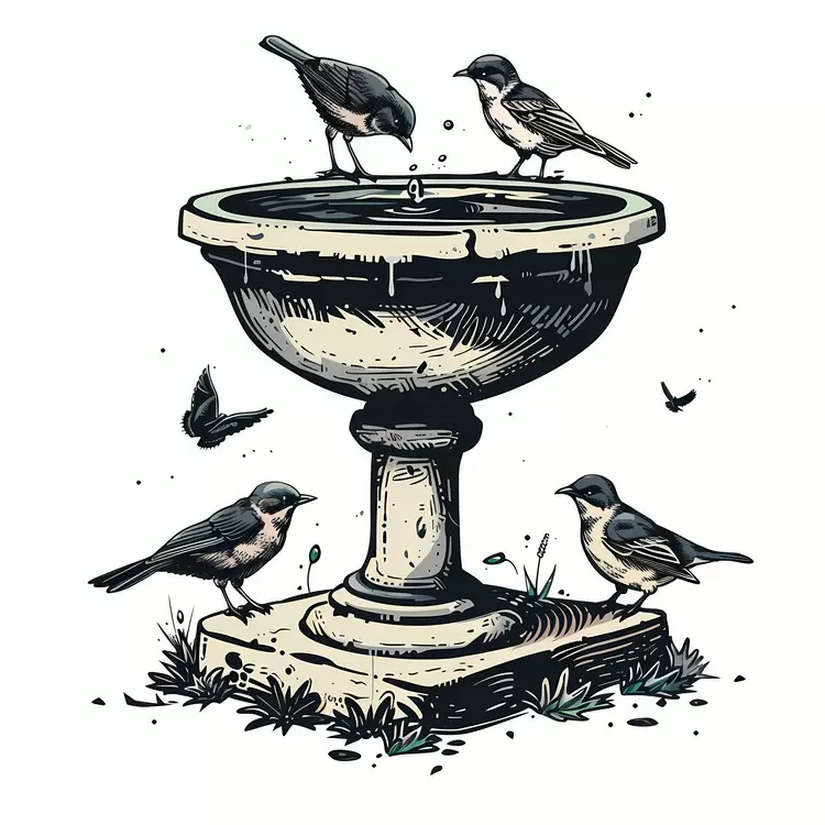 dedication tribute Bird Bath memorial fountain