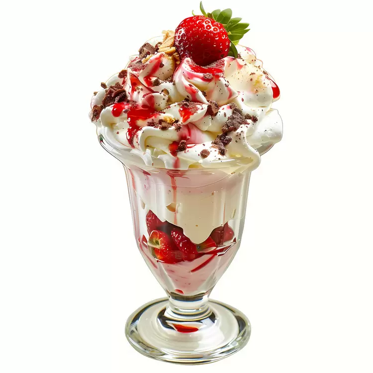 Strawberry shortcake whipped cream Vanilla ice cream Raspberry Chocolate