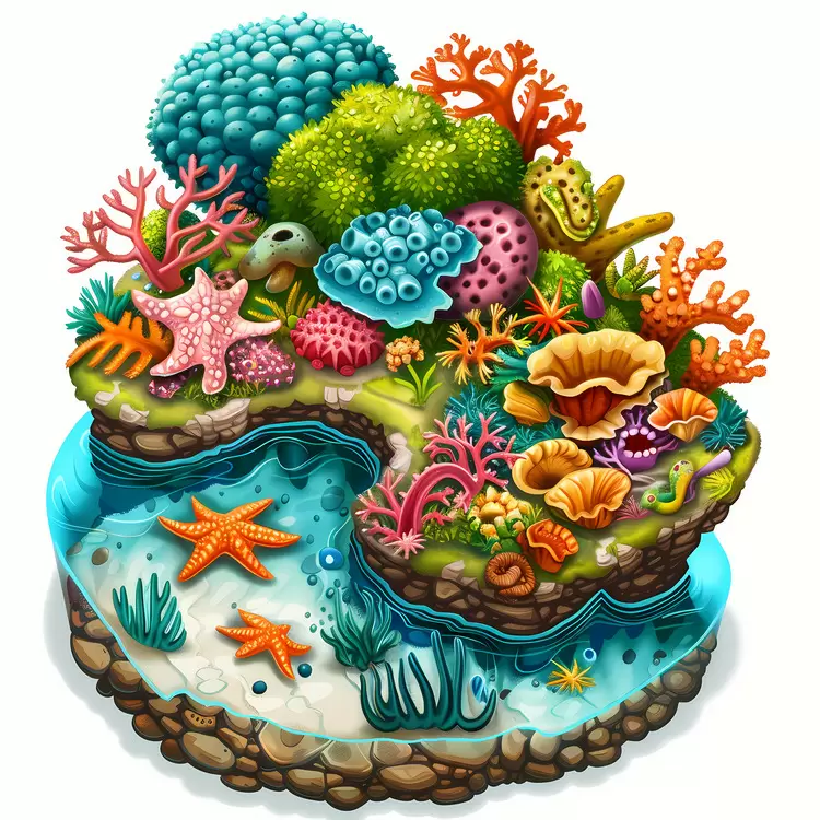 Reef Fish Octopus Seahorse Ocean