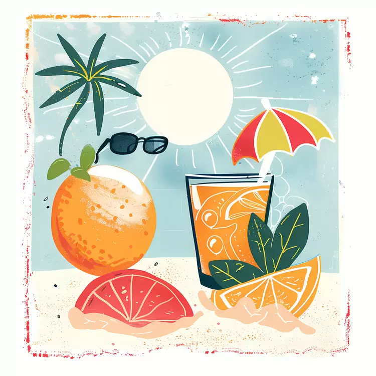 Glass Straw Ice Lime Summer Begins