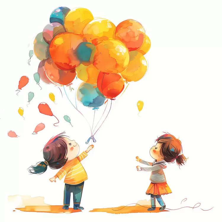 playful innocent colorful childhood happy
