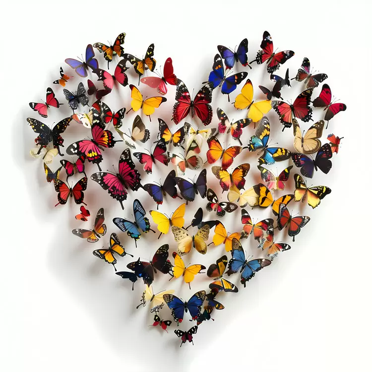 flying beautiful abstract art colorful