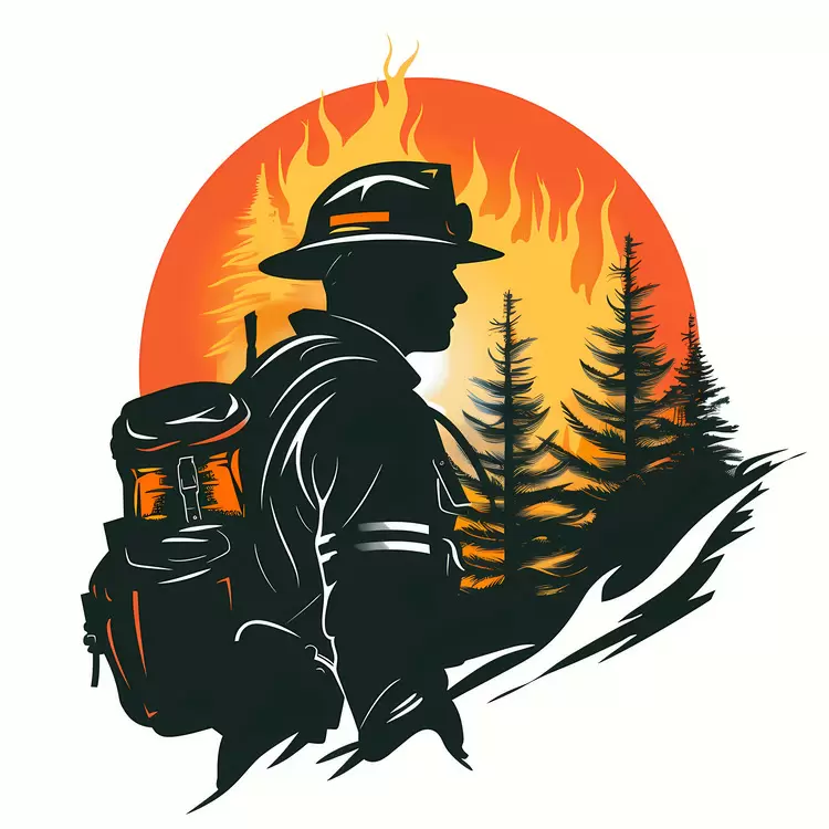 smoke silhouette outdoors forest protective gear