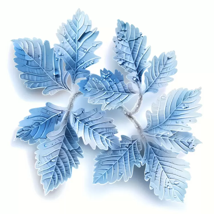 Leaves Parchment Crystalline Frost