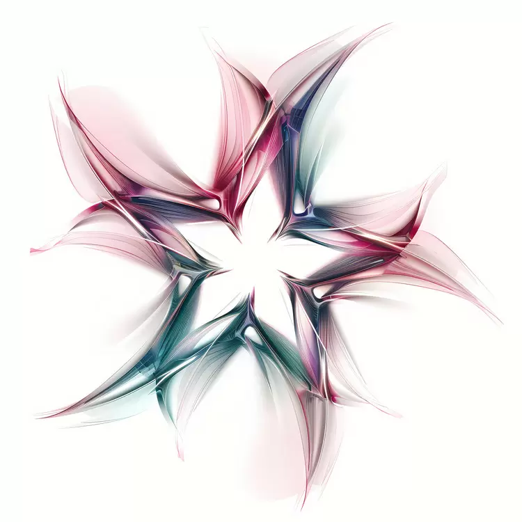 Dynamic Abstract Fluid Artistic star