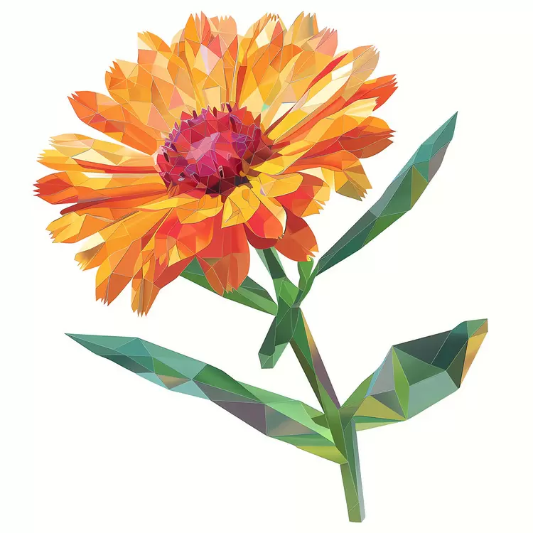 Petals Stamen Blooming Flower Watercolor