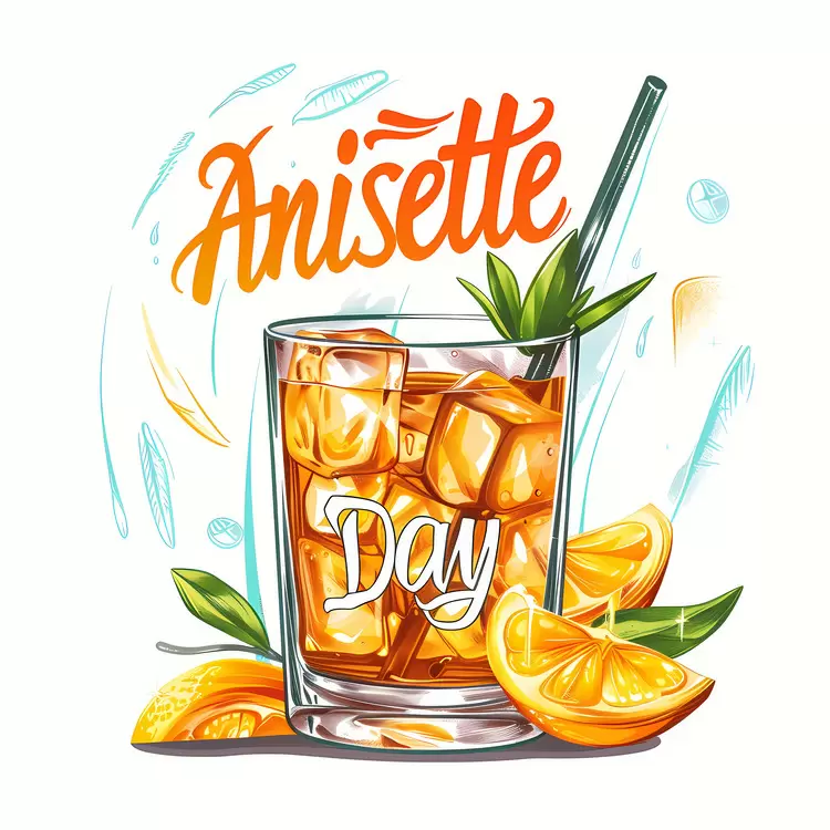 Artwork Watercolor Anisette Day Glass