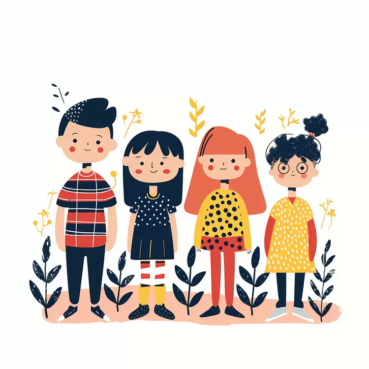 Happy family Fun day out Colorful children Children's clothing kids