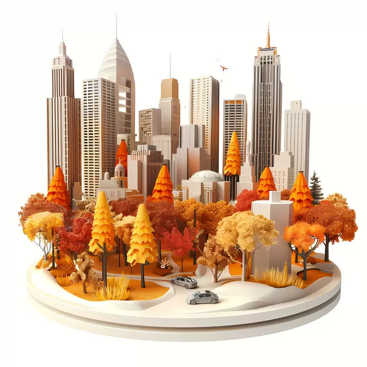 tall building metropolitan view skyline high-rise autumn
