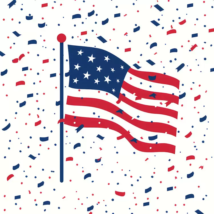 4th Of July national pride flag freedom american symbol