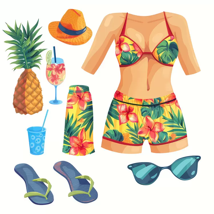 Sunburn Swimsuit Fruit Tanning Hats