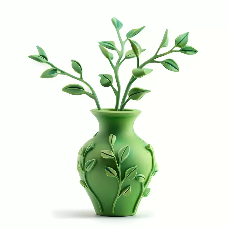 flora shape vase living verdant