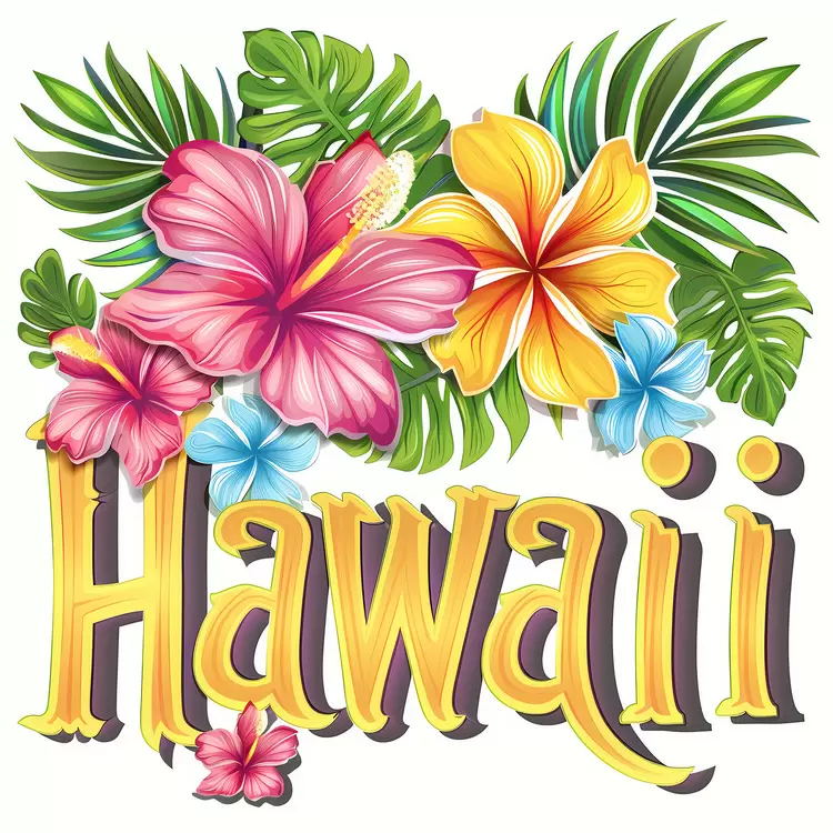 vibrant blooms tropical blossoms exotic leaves tropical plants Hawaii