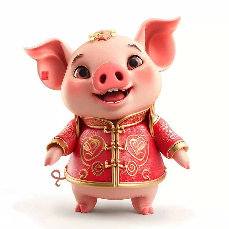 animal symbolism zodiac animal pink pig personification adorable pig