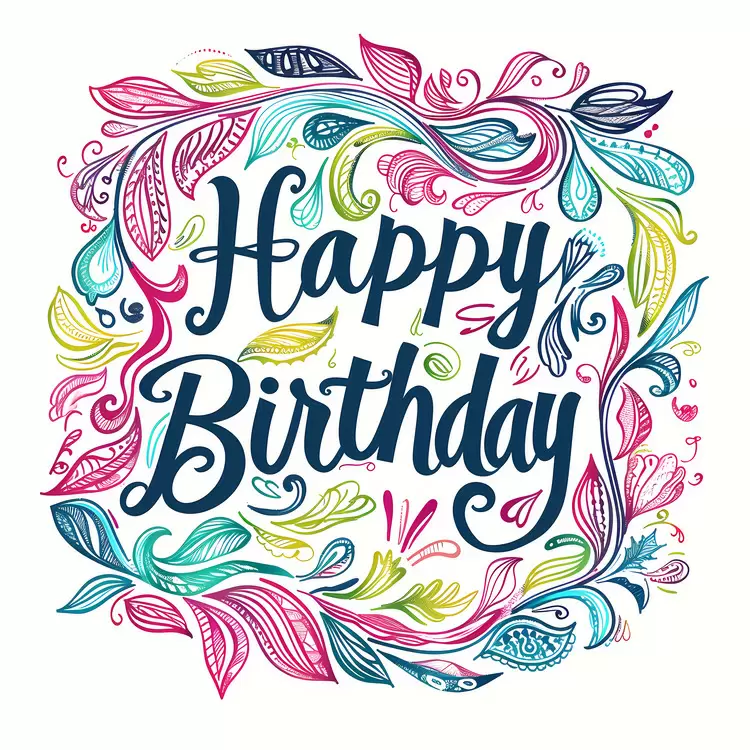 happy birthday whimsical personalized decorative