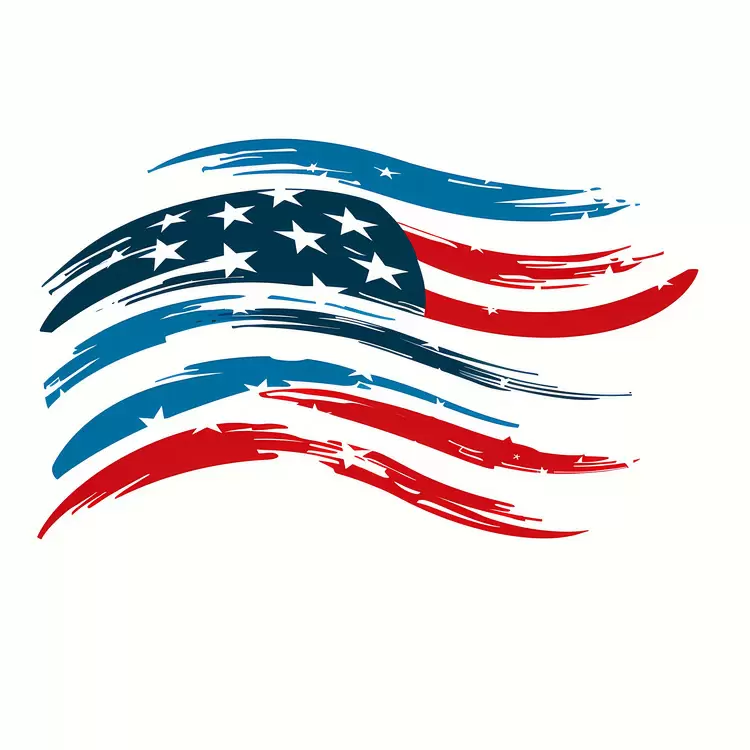 Waving National Wave American Patriotic