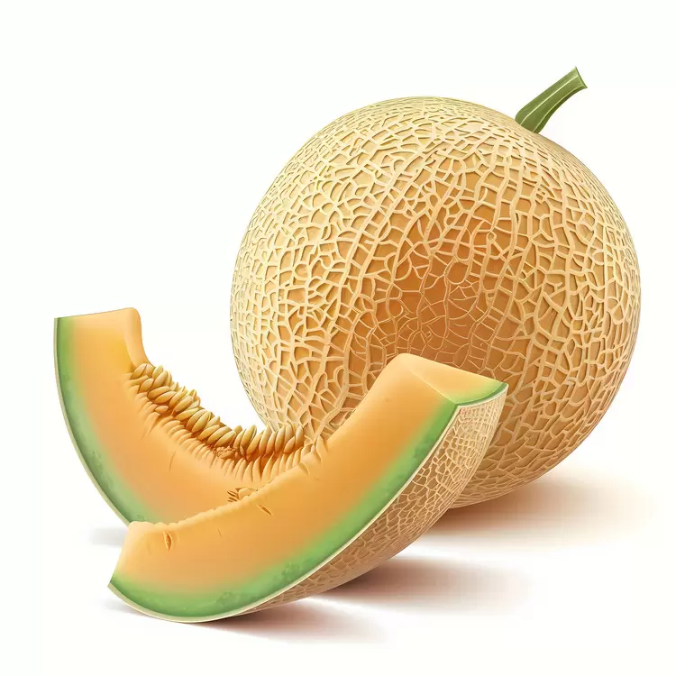 Sliced mellon Natural mellon cantaloupes Cut mellon
