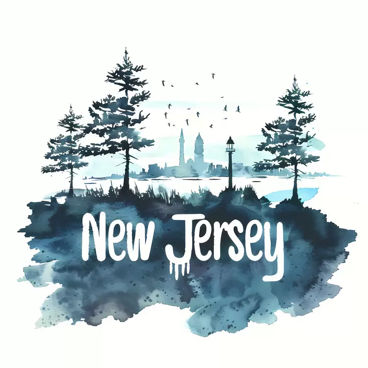 new york state skyline artwork new jersey landscape painting