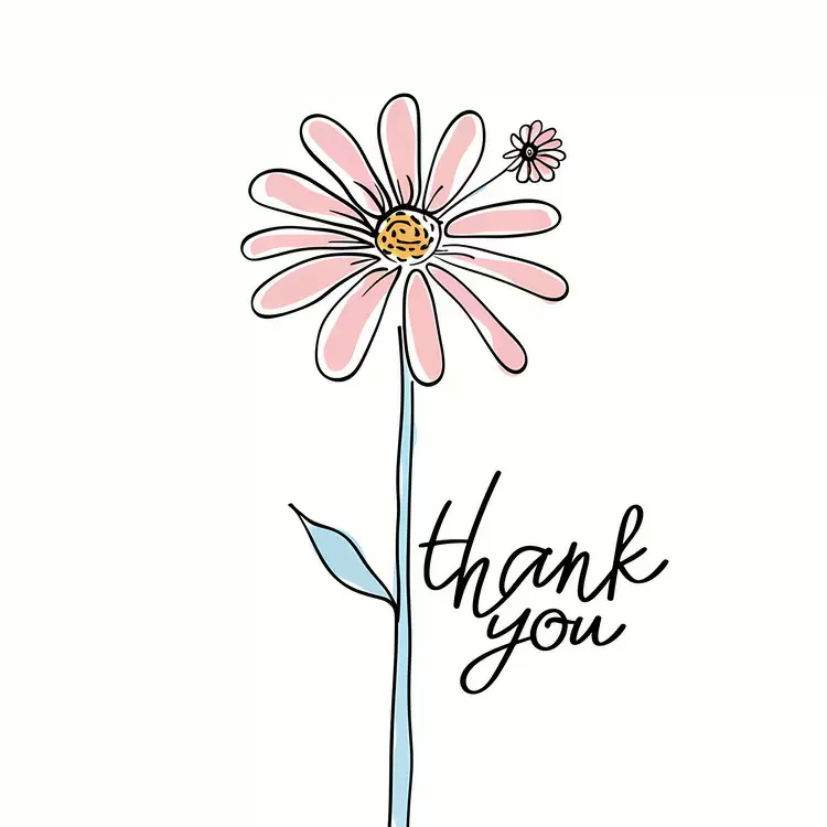 Thanking Pink Thank You Gratitude