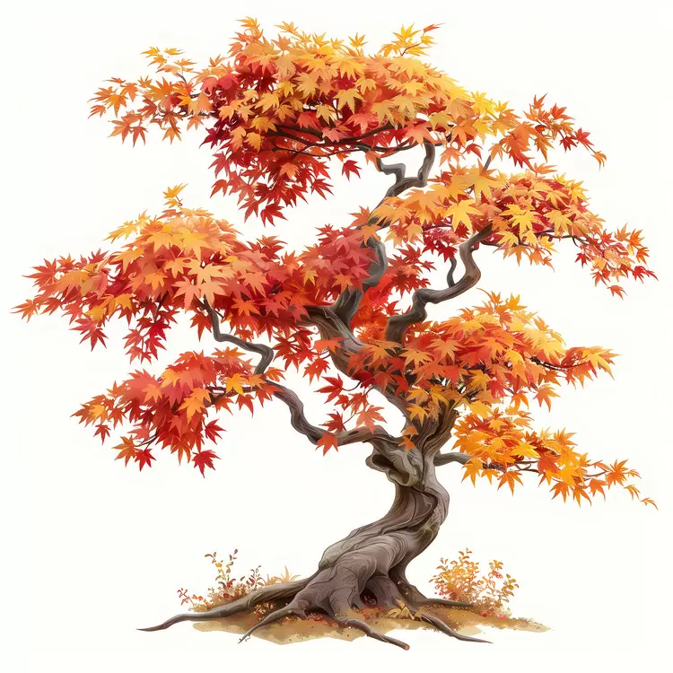 Maple Tree red leaves autumn fall foliage deciduous trees