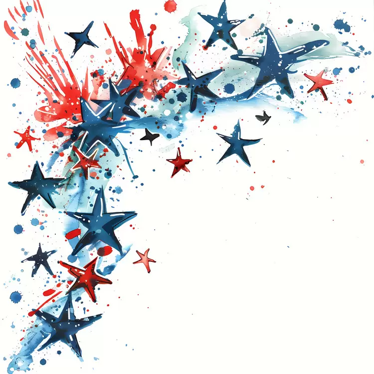 Creative Holiday White Fourth of July Artistic