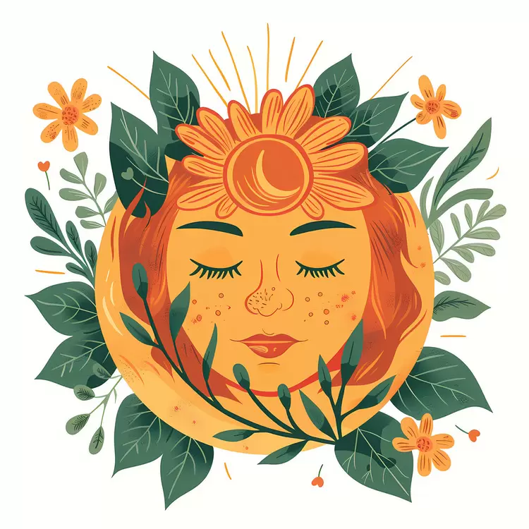 headband foliage vibrant colors sun nature