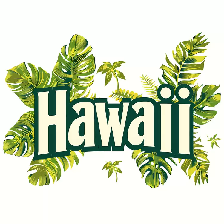 hula Hawaii jungle exotic palm tree