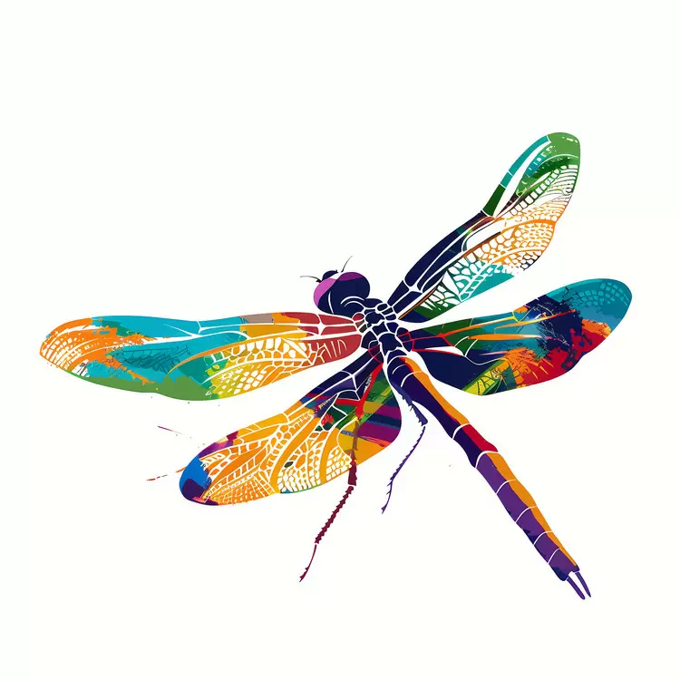 Butterfly Watercolor Flowers Painting Abstract
